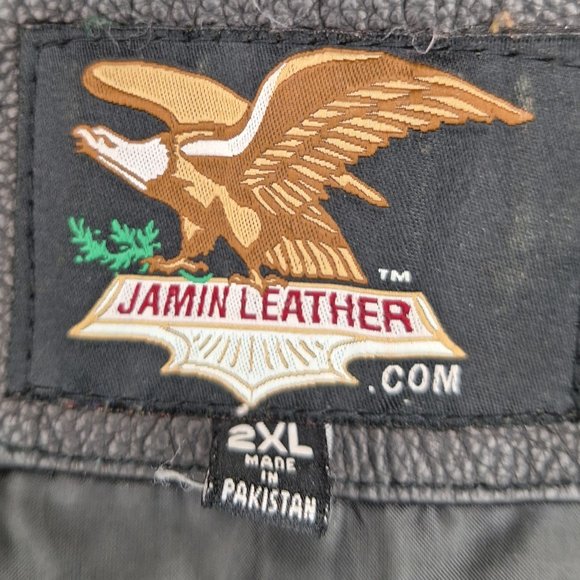 Jamin Leather Vest - Picture 2 of 12